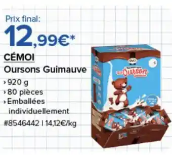 Costco CÉMOI Oursons Guimauve offre
