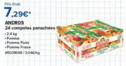 Costco ANDROS 24 compotes panachées offre