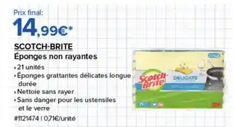 Costco SCOTCH-BRITE Éponges non rayantes offre