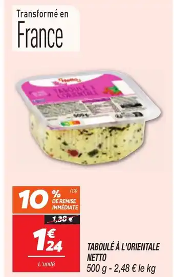 Netto NETTO Taboulé à l'orientale offre