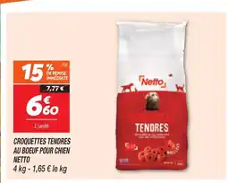 Netto NETTO Croquettes tendres au boeuf pour chien offre