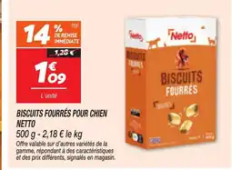Netto NETTO Biscuits fourrés pour chien offre