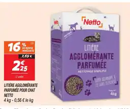 Netto NETTO Litiere agglomérante parfumée pour chat offre