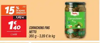 Netto NETTO Cornichons fins offre