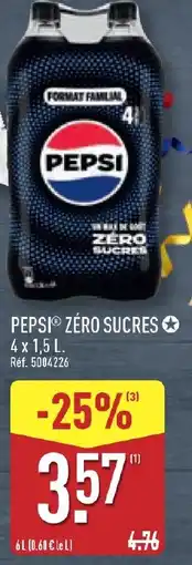 ALDI PEPSI Zéro sucres offre