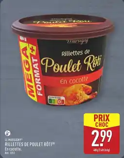 ALDI LE MARSIGNY Rillettes de poulet rôti offre