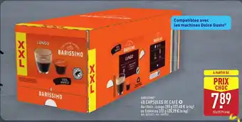 ALDI BARISSIMO 48 capsules de café offre