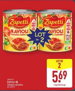 ALDI ZAPETTI Ravioli offre