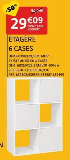 Gifi Étagère 6 cases offre