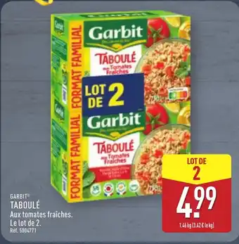 ALDI GARBIT Taboulé offre