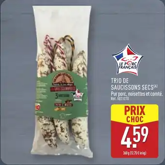 ALDI Trio de saucissons secs offre