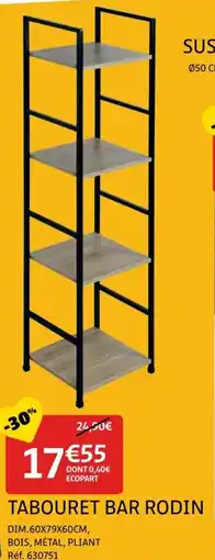 Gifi Tabouret bar rodin offre