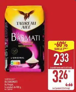 ALDI TAUREAU AILÉ Riz basmati offre