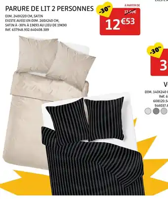 Gifi Parure de lit 2 personnes offre
