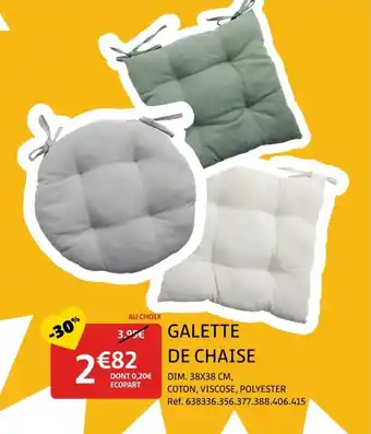 Gifi Galette de chaise offre