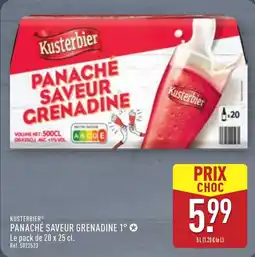 ALDI KUSTERBIER Panaché saveur grenadine 1° offre
