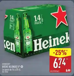 ALDI HEINEKEN Bière blonde 5° offre