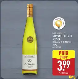 ALDI PAUL BRUCKERT Sylvaner alsace aop offre