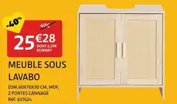 Gifi Meuble sous lavabo offre