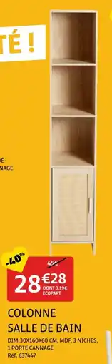 Gifi Colonne salle de bain offre