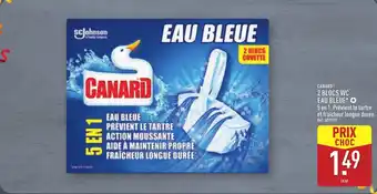 ALDI CANARD 2 blocs wc eau bleue offre