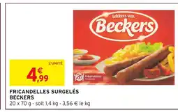 Intermarché Beckers Fricandelles Surgelés offre