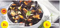 Intermarché Moule de bouchot AOP de la baie du Mont-Saint-Michel offre