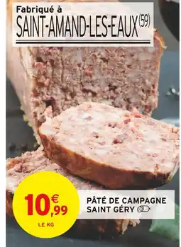 Intermarché Saint Géry Pâté de campagne offre