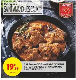 Intermarché Saint Géry Carbonnade flamande de bœuf au pain d'épices et cassonade offre