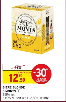 Intermarché 3 MONTS Bière blonde offre