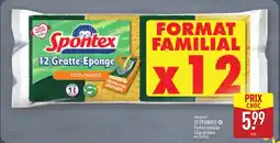 ALDI SPONTEX 12 éponges offre
