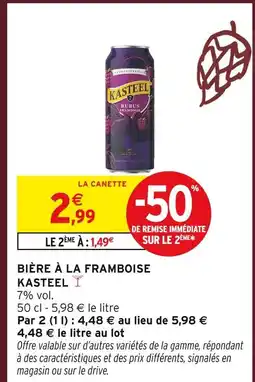 Intermarché Kasteel Bière à la framboise offre