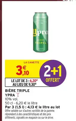 Intermarché YPRA Bière Triple offre