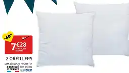 Gifi BLEUCÂLIN 2 oreillers offre