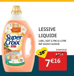 Gifi SUPER CROIX Lessive liquide offre