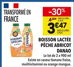 Supeco DANAO Boisson lactée pêche abricot offre