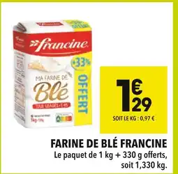 Supeco FRANCINE Farine de blé offre