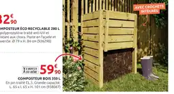 Rural Master Composteur bois 350 l offre