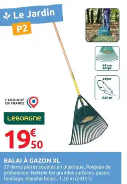 Rural Master LEBORGNE Balai à gazon XL offre