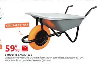 Rural Master ALTRAD Brouette galva 100 l offre
