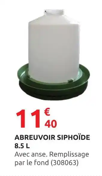 Rural Master Abreuvoir Siphoïde 8.5 L offre