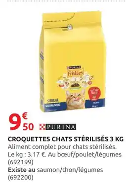 Rural Master PURINA Croquettes chats stérilisés 3 kg offre