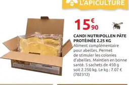 Rural Master Candi nutripollen pâte protéinée 2.25 kg offre