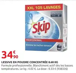 Rural Master SKIP LESSIVE EN POUDRE CONCENTRÉE 8.68 KG offre