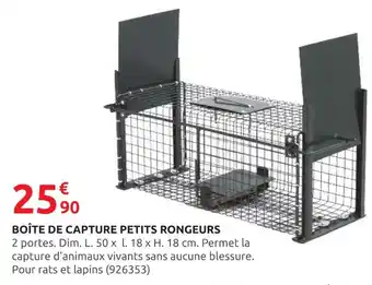 Rural Master Boîte de capture petits rongeurs offre