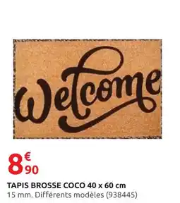 Rural Master Tapis brosse coco 40 x 60 cm offre