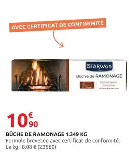Rural Master STARWAX Bûche de ramonage 1.349 kg offre