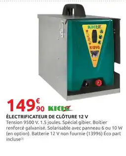 Rural Master KICIX Électrificateur de clôture 12 V offre