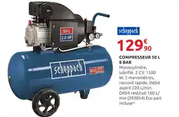 Rural Master SCHEPPACH Compresseur 50 l 8 bar offre