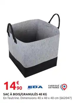 Rural Master EDA Sac à bois/granulés 40 kg offre